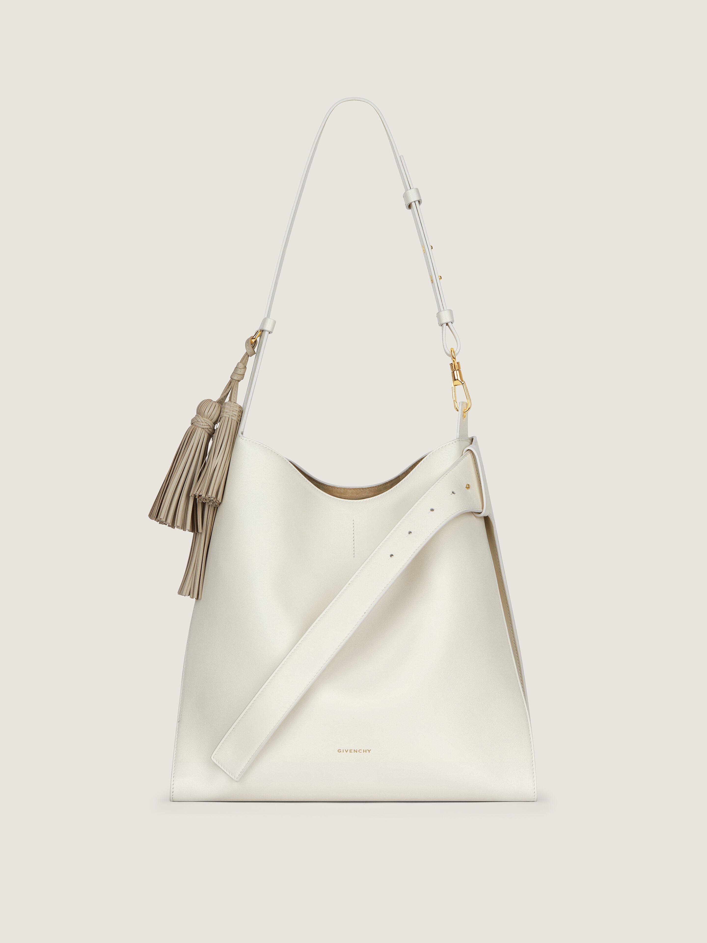 Medium Belted Hobo bag in leather
